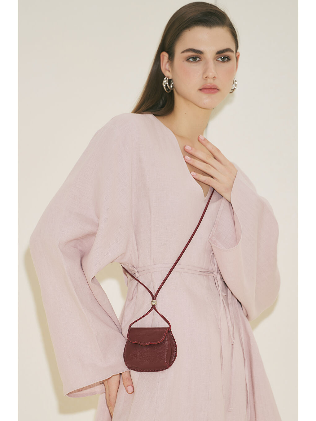 Nına Mini Cüzdan Çanta Bordo