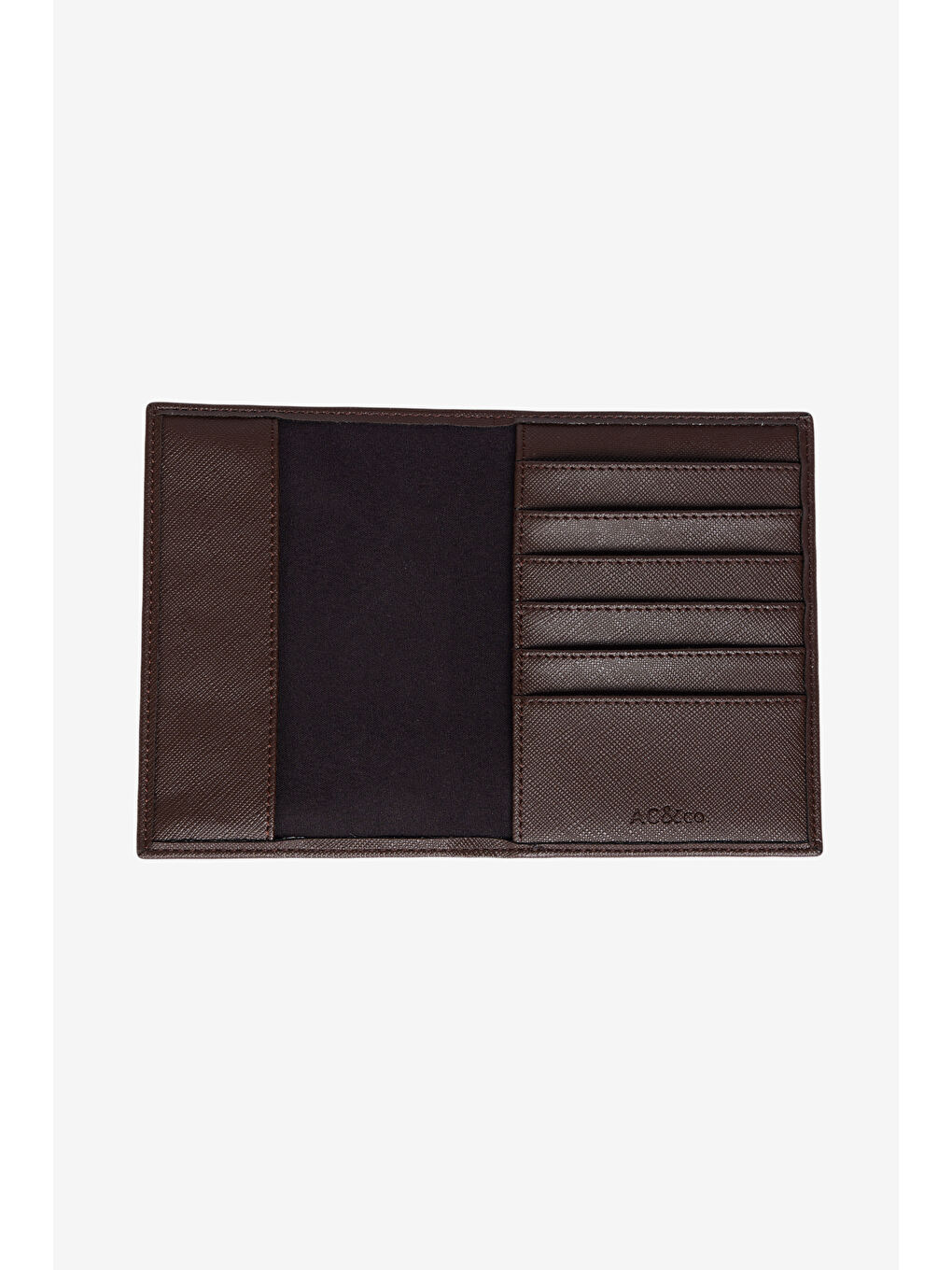 Erkek Kahverengi Suni Deri El Yapımı Pasaportluk-2