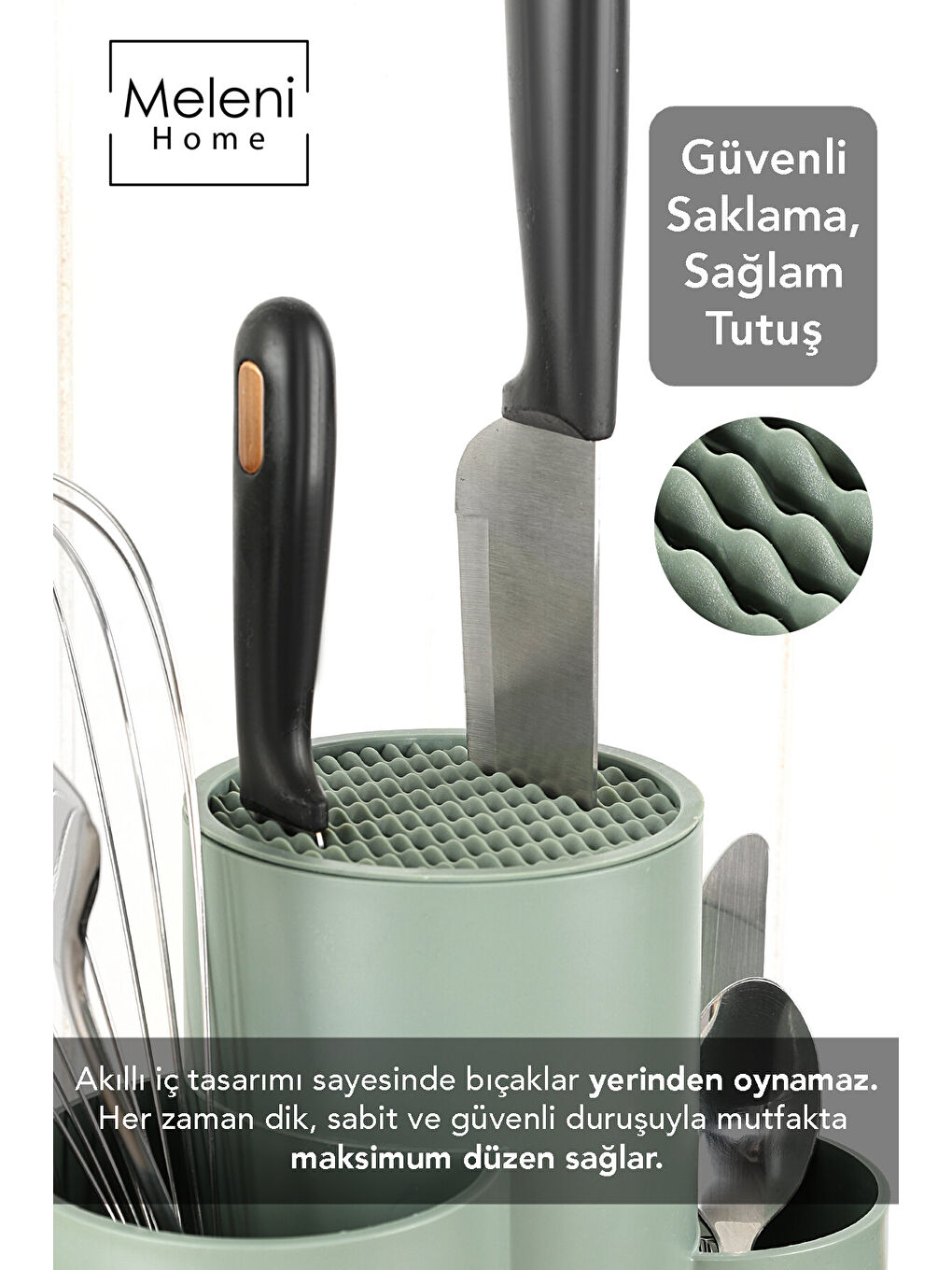 Yeşil Bölmeli Bıçaklık-4