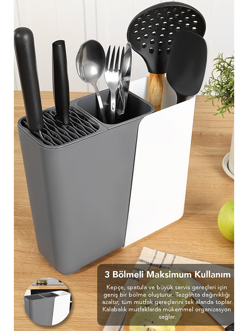 Antrasit Bölmeli Bıçaklık-4