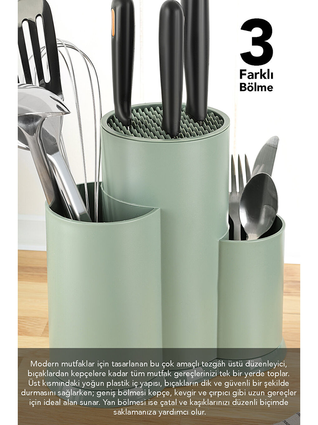 Yeşil Bölmeli Bıçaklık-5