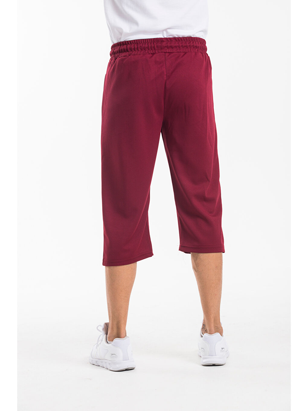 Bordo Erkek New York Baskılı Uzun Şort SPR25SR081-1