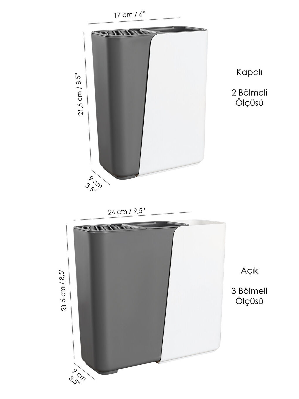 Antrasit Bölmeli Bıçaklık-6