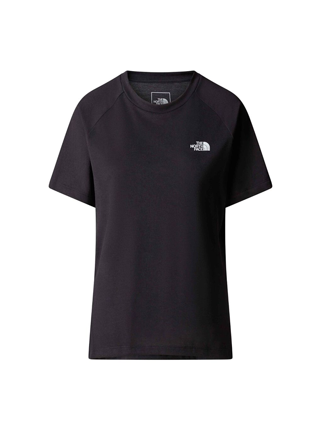 Foundation Kadın Siyah Yuvarlak Yaka Tişört-3