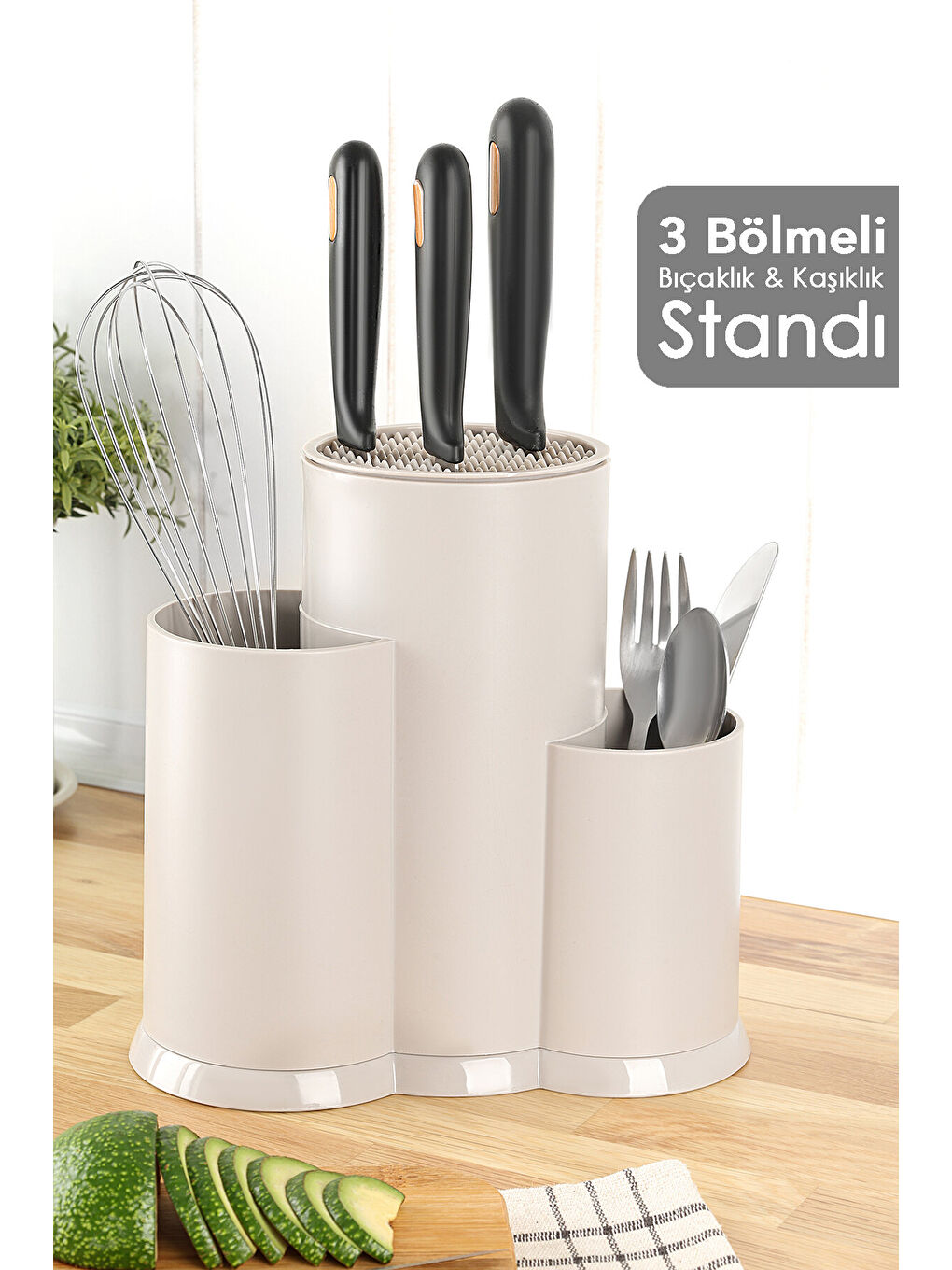 Bej Bölmeli Bıçaklık