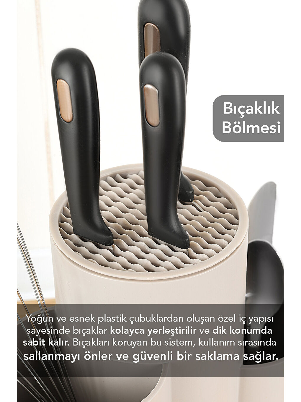 Bej Bölmeli Bıçaklık-1