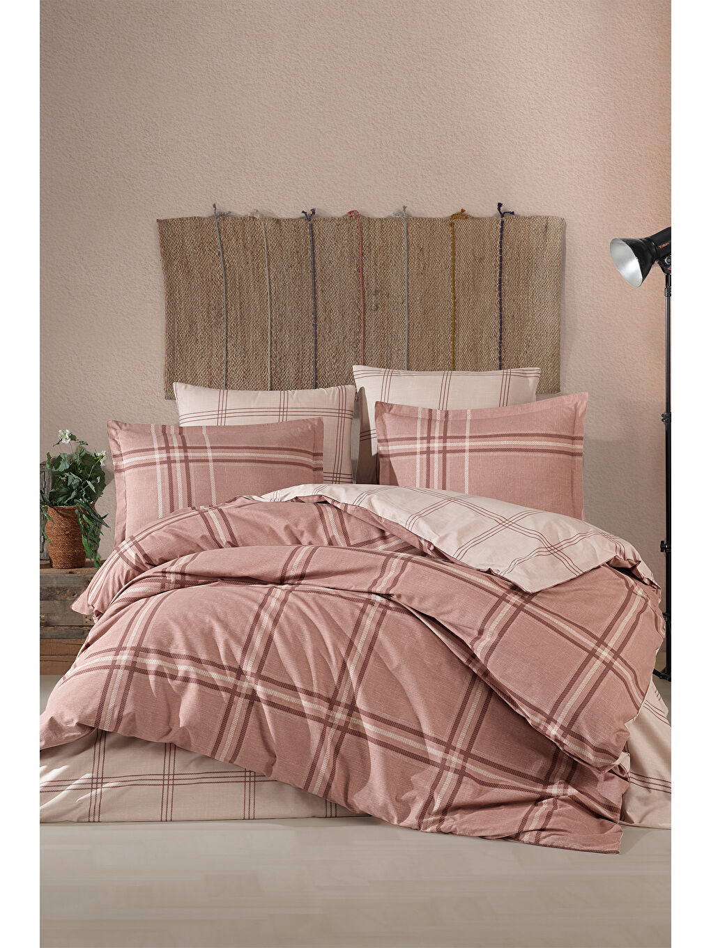 Kahverengi %100 Pamuk Nevresim Takımı Çift Kişilik Capella Kahve-2