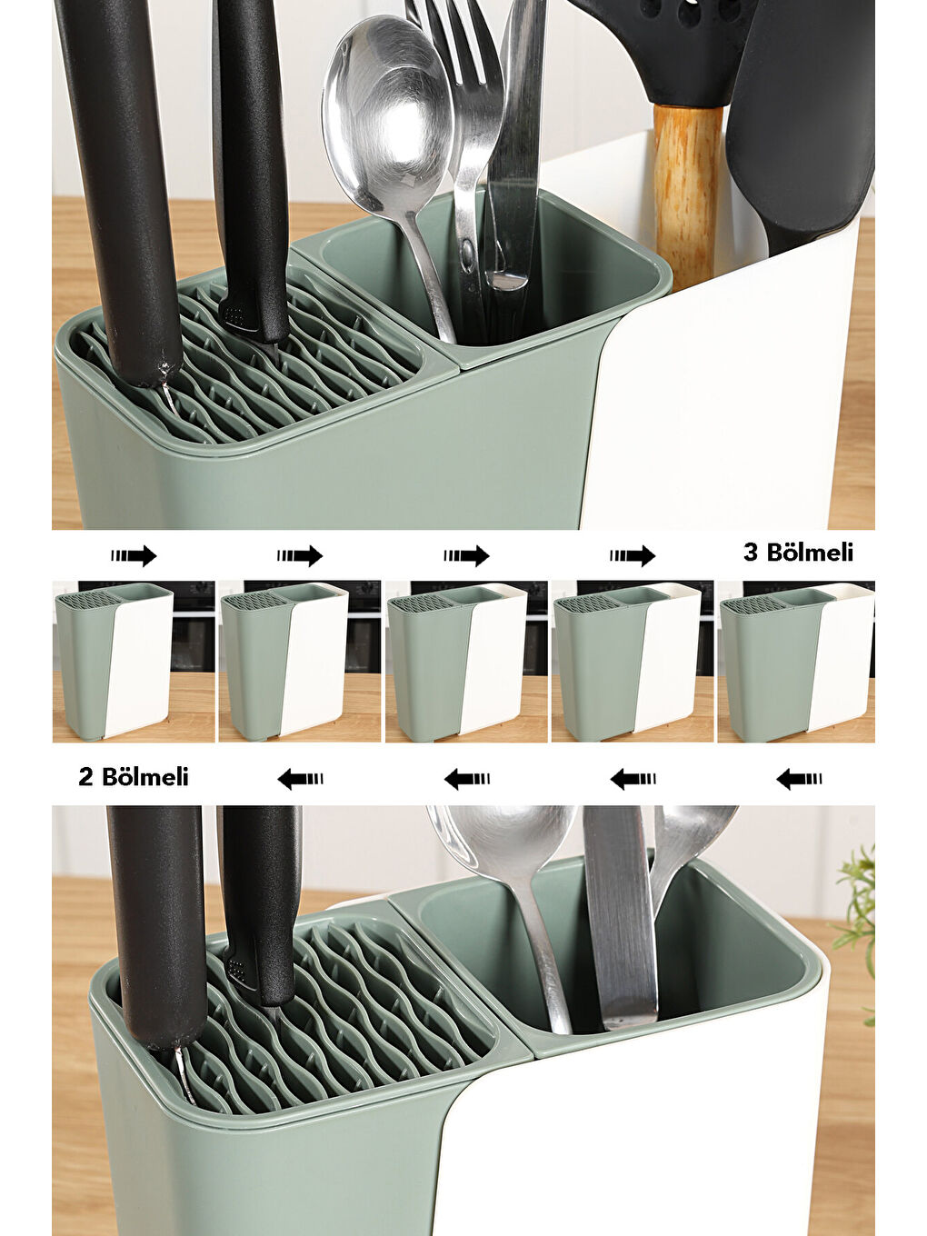 Yeşil Bölmeli Bıçaklık-2