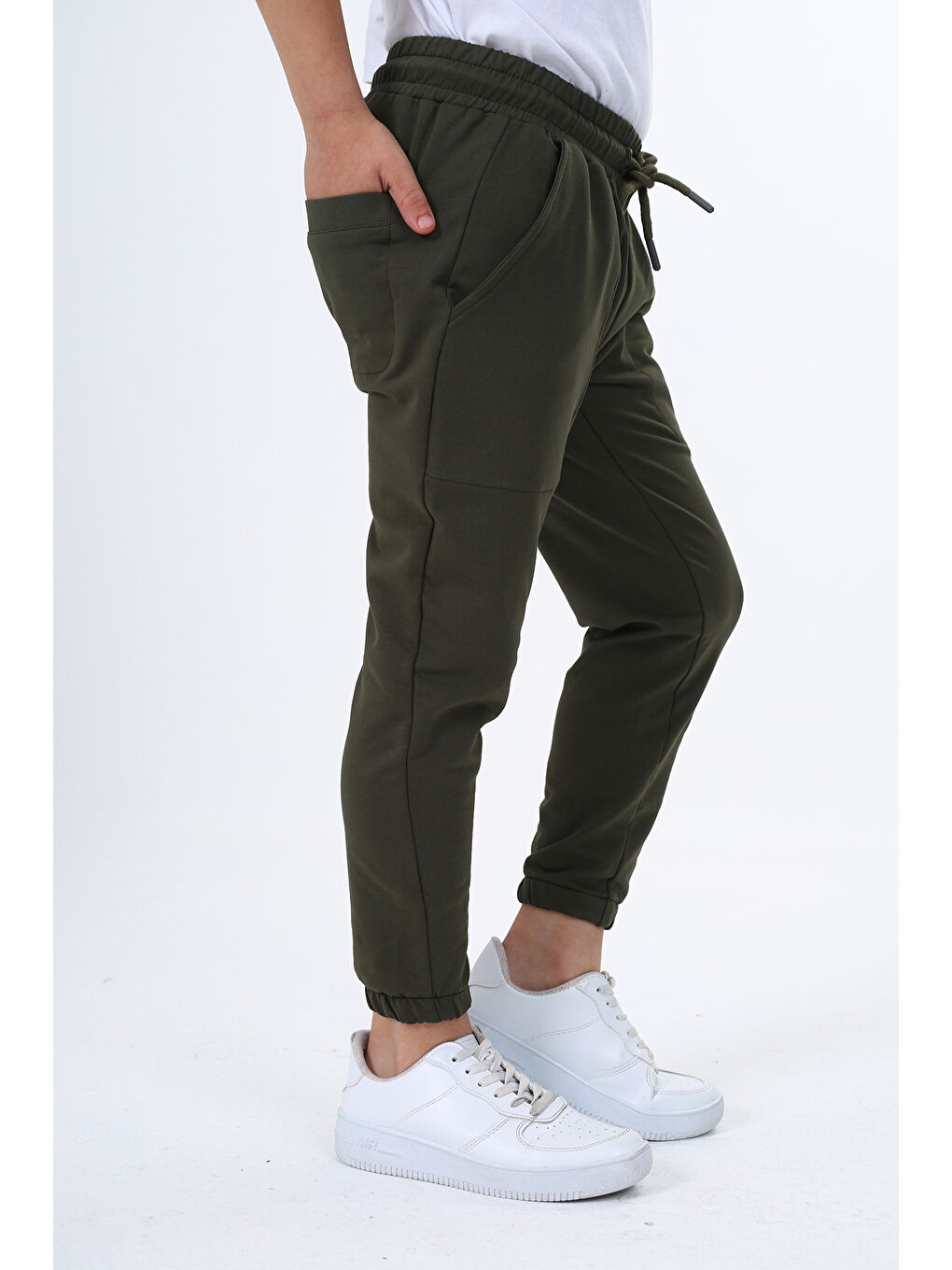 Haki Erkek Çocuk Eşofman Alt-2