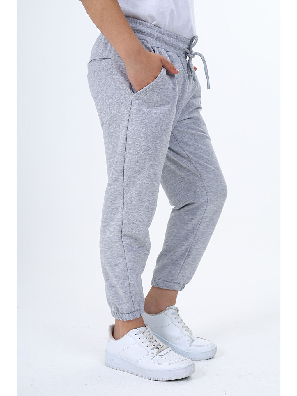 Gri Erkek Çocuk Eşofman Alt-3