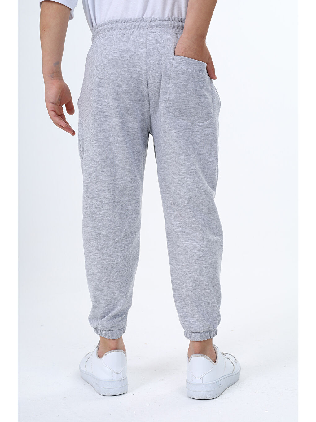 Gri Erkek Çocuk Eşofman Alt-4