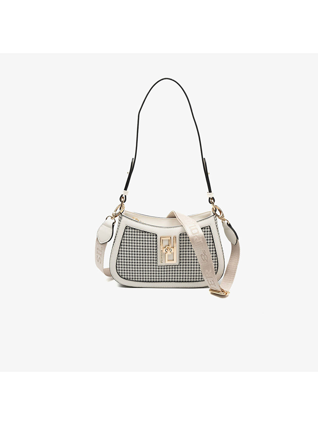 Kadın SP1132-M204 SILVER POLO Çapraz Çanta Siyah-Kemik