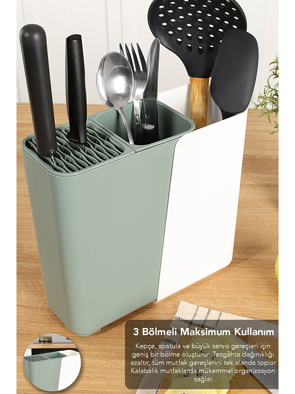 Yeşil Bölmeli Bıçaklık-4