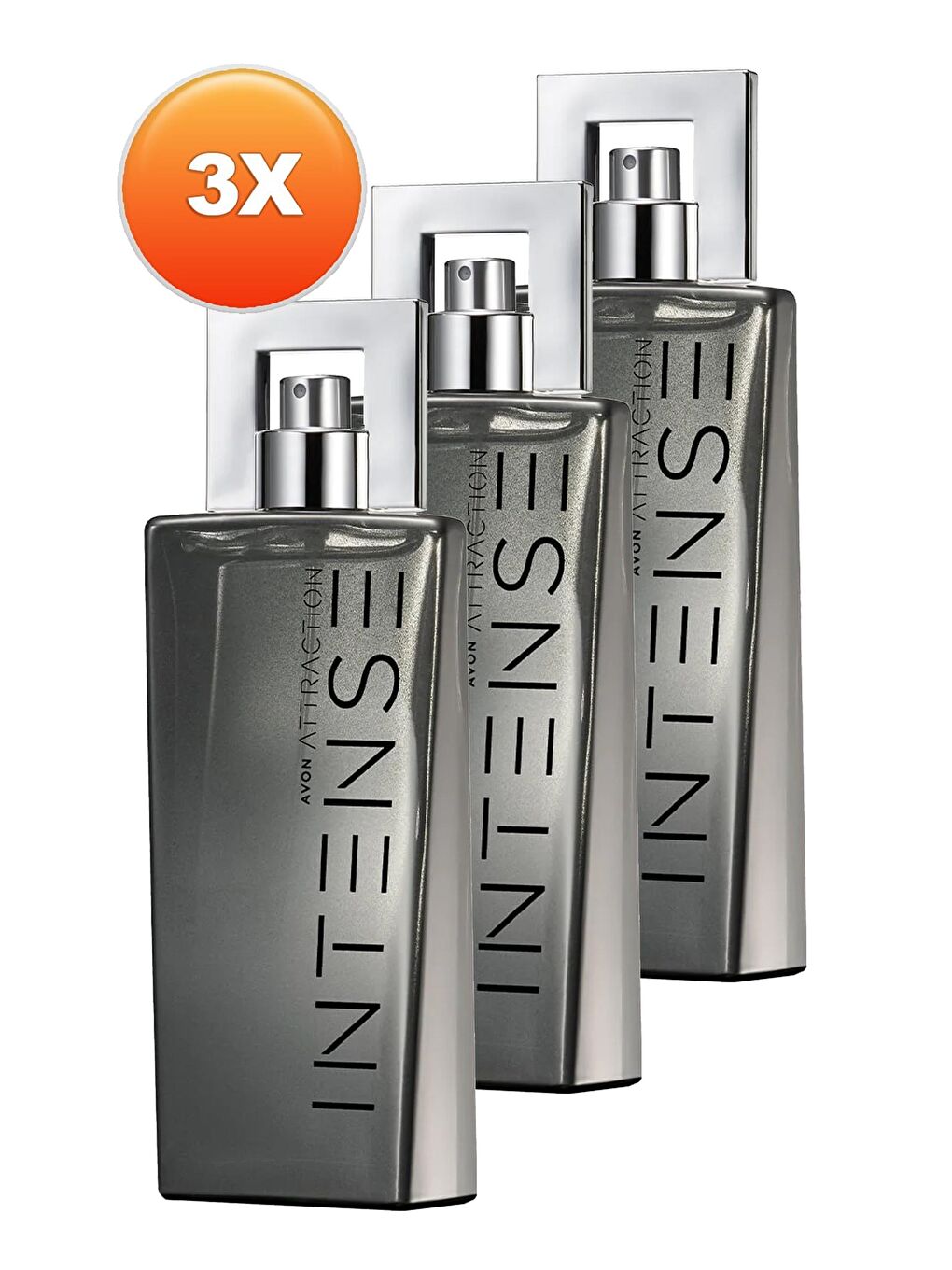 AVON Attraction Intense Erkek Parfüm Edt 75 Ml. Üçlü Set - 1