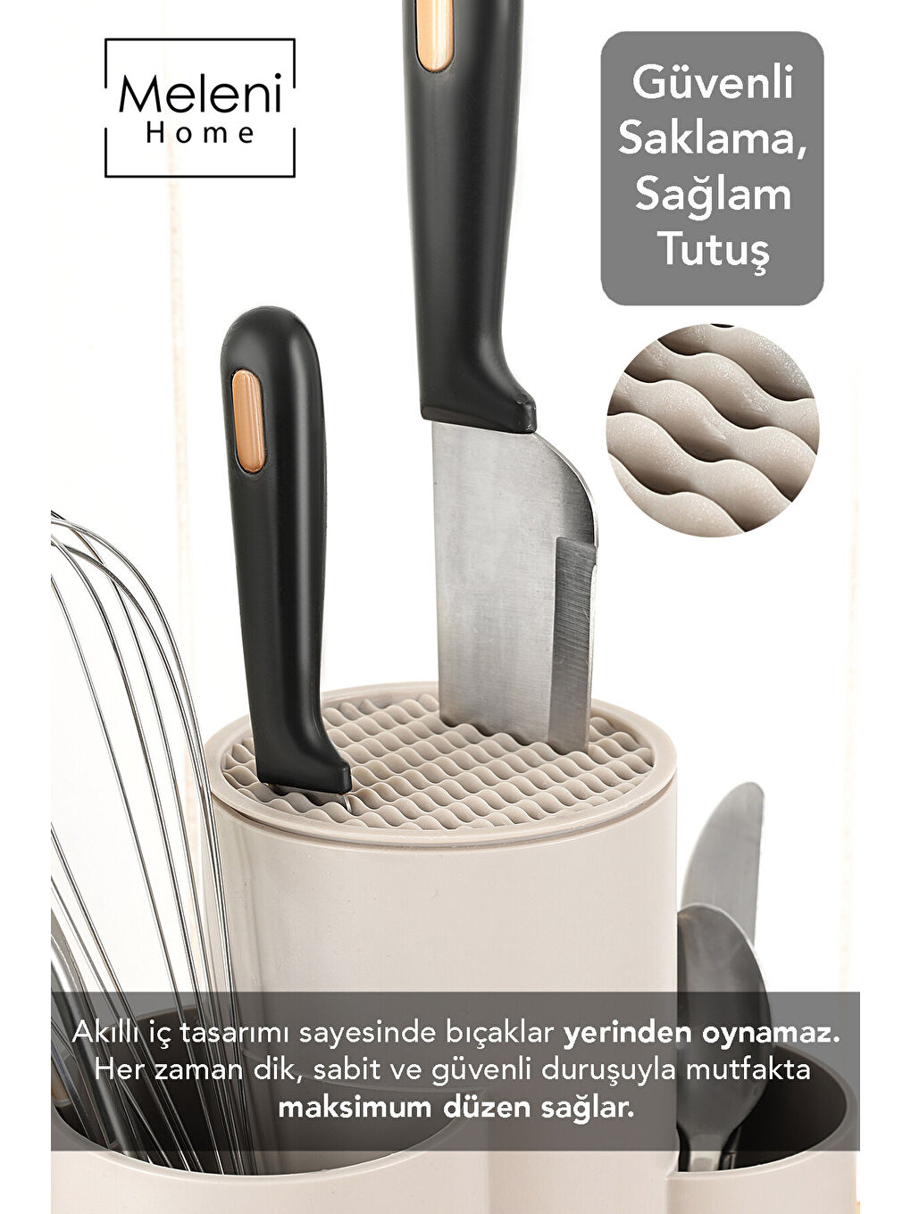 Bej Bölmeli Bıçaklık-4