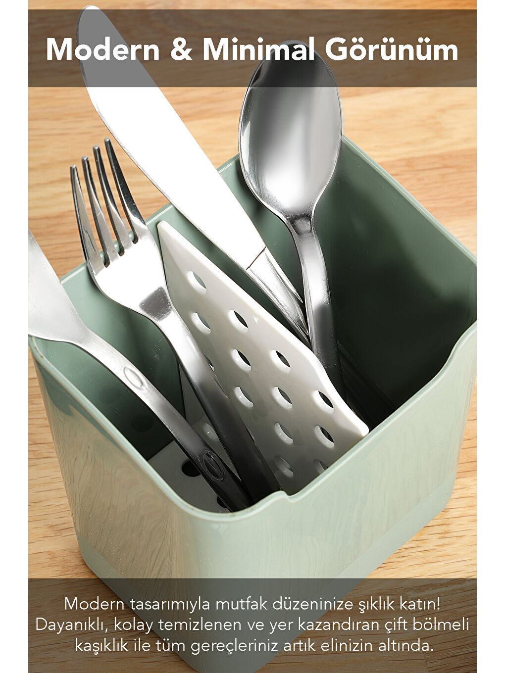 Yeşil Luna Tezgah Üstü Kaşıklık-1