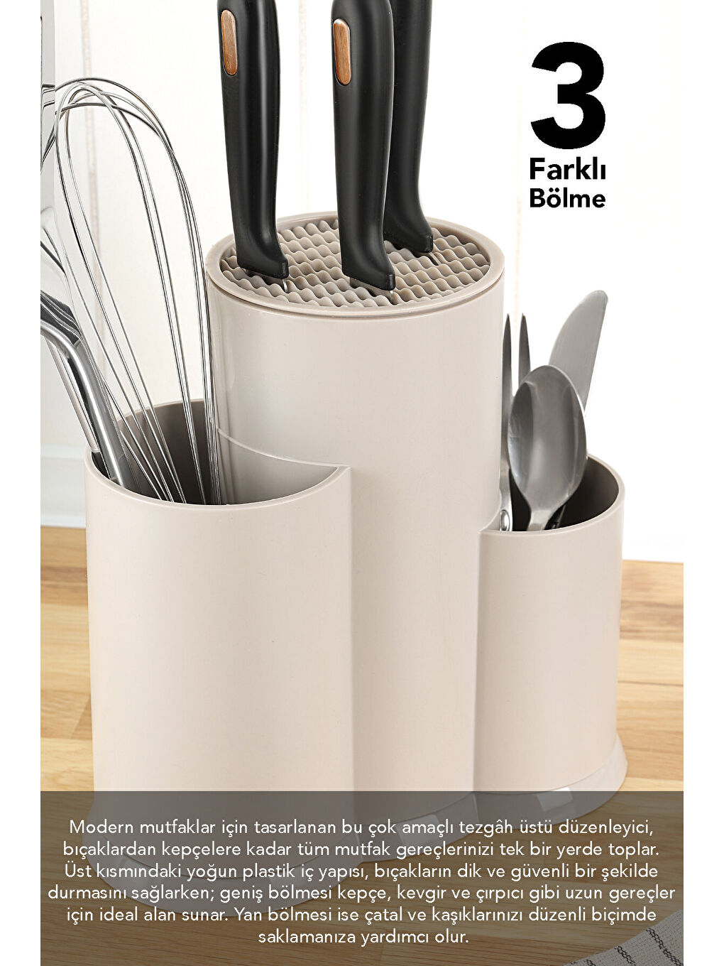 Bej Bölmeli Bıçaklık-5