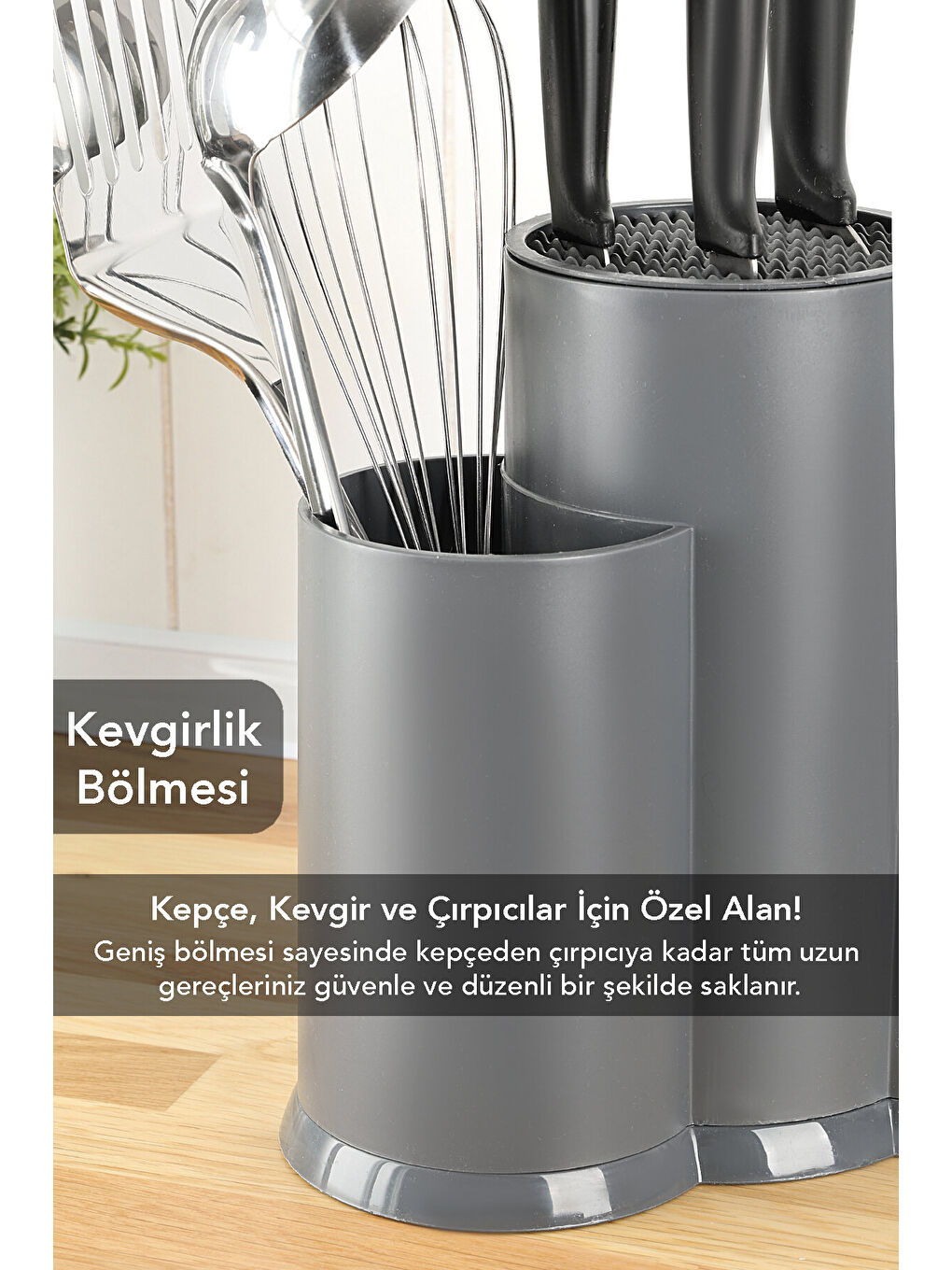 Gri 2'li Bölmeli Bıçaklık-3