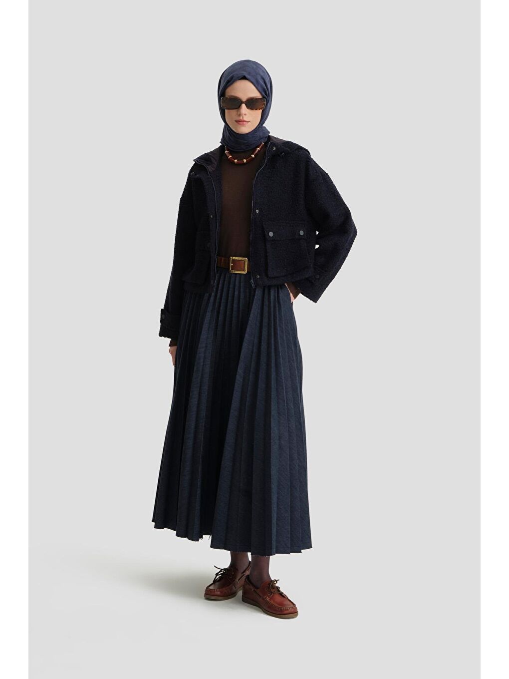 Tüvit Kumaşlı Mont 24K5702 Lacivert-1