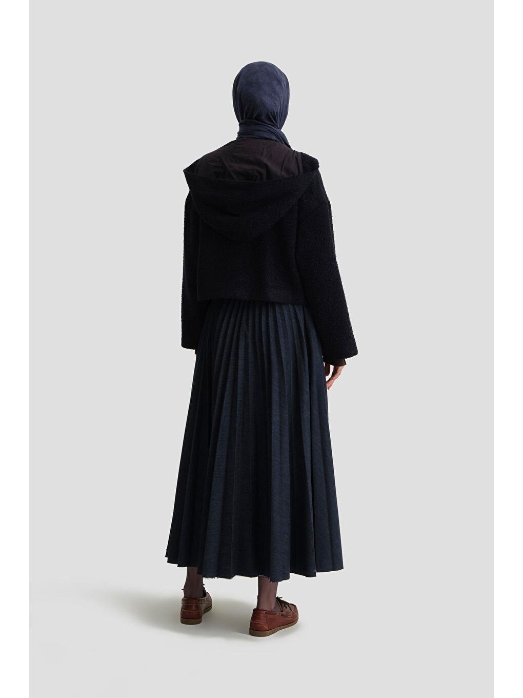 Tüvit Kumaşlı Mont 24K5702 Lacivert-3