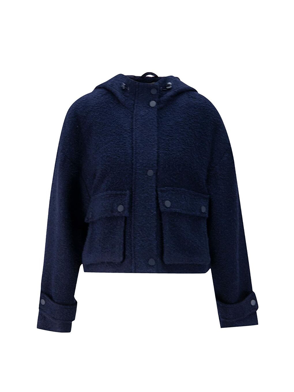 Tüvit Kumaşlı Mont 24K5702 Lacivert-4