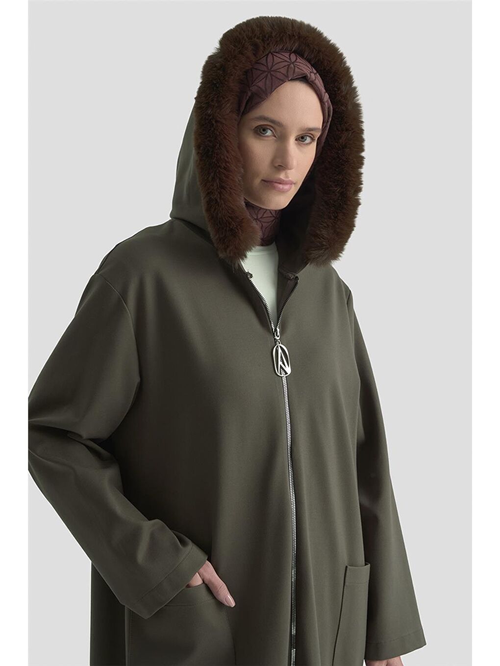 Bej Trend Hırka 25Kt541 Vizon-3