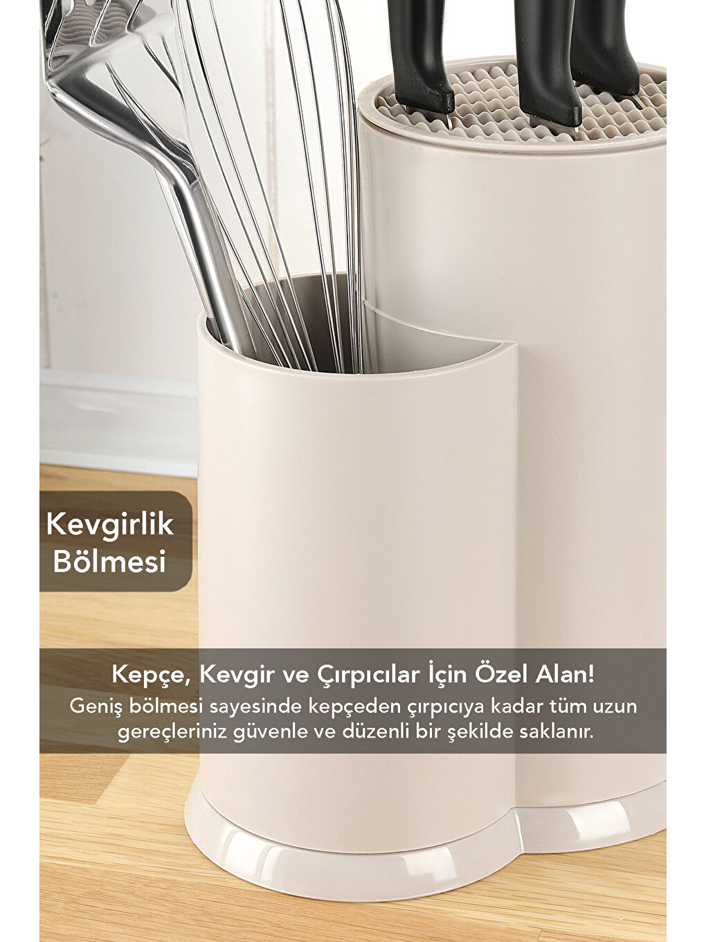 Bej 2'li Bölmeli Bıçaklık-3