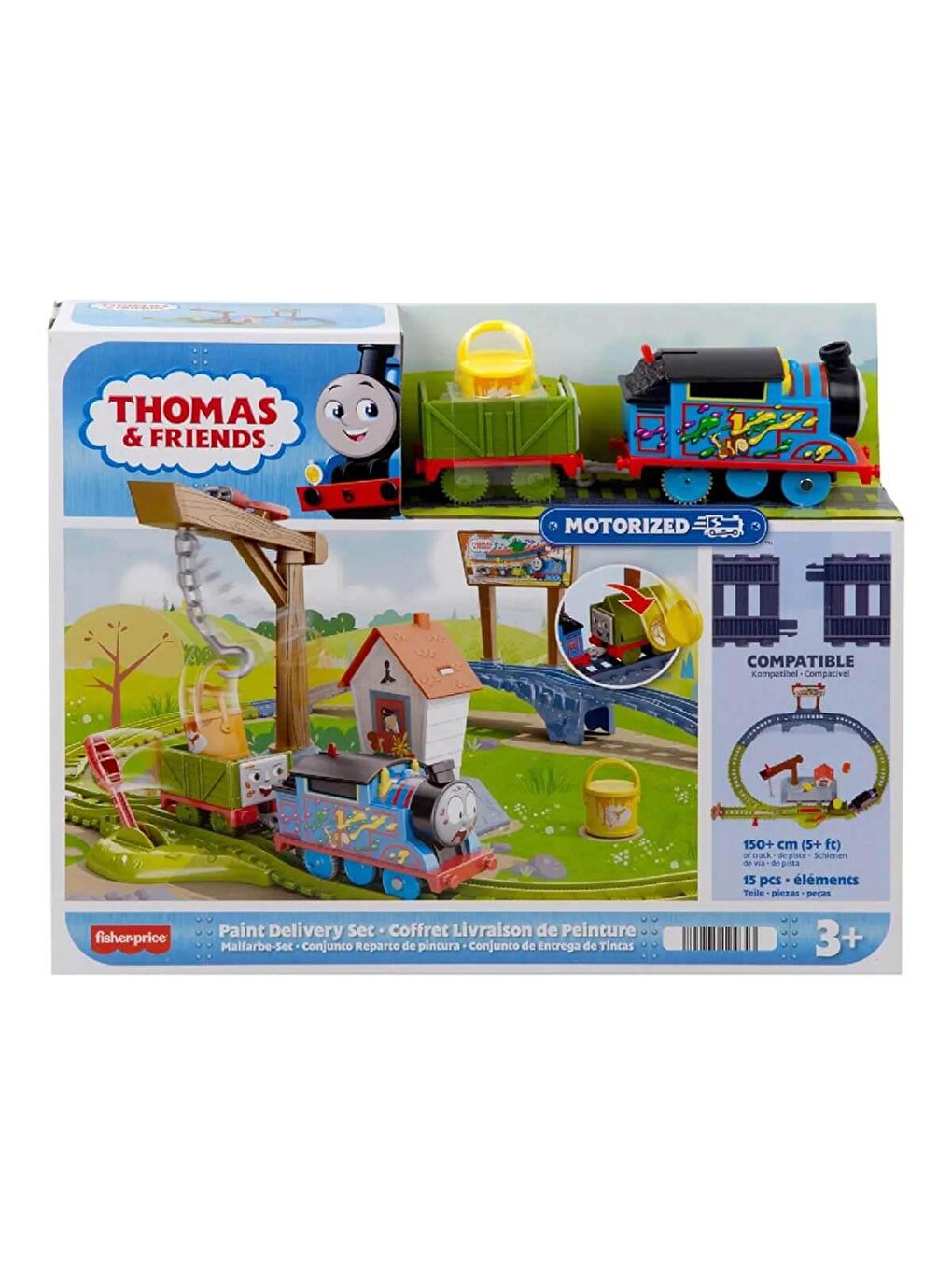 Thomas & Friends Renksiz Thomas ve Arkadaşları Boya Teslimatı Seti HTN34 - 3