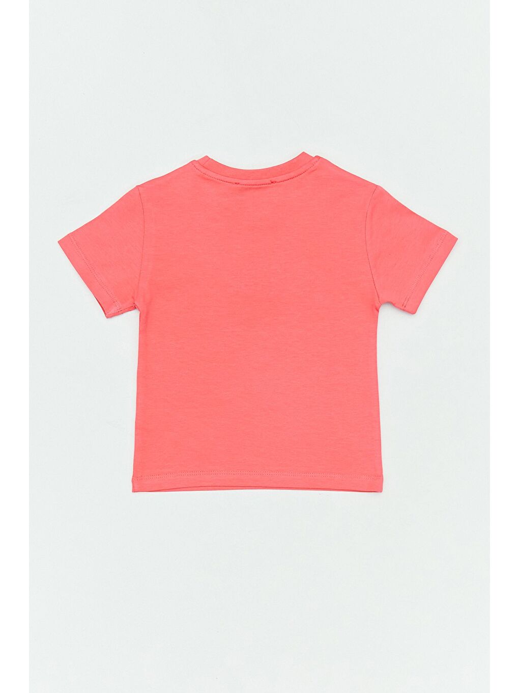 Kırmızı Fun Nakışlı Bisiklet Yaka Erkek Çocuk Tişört-1