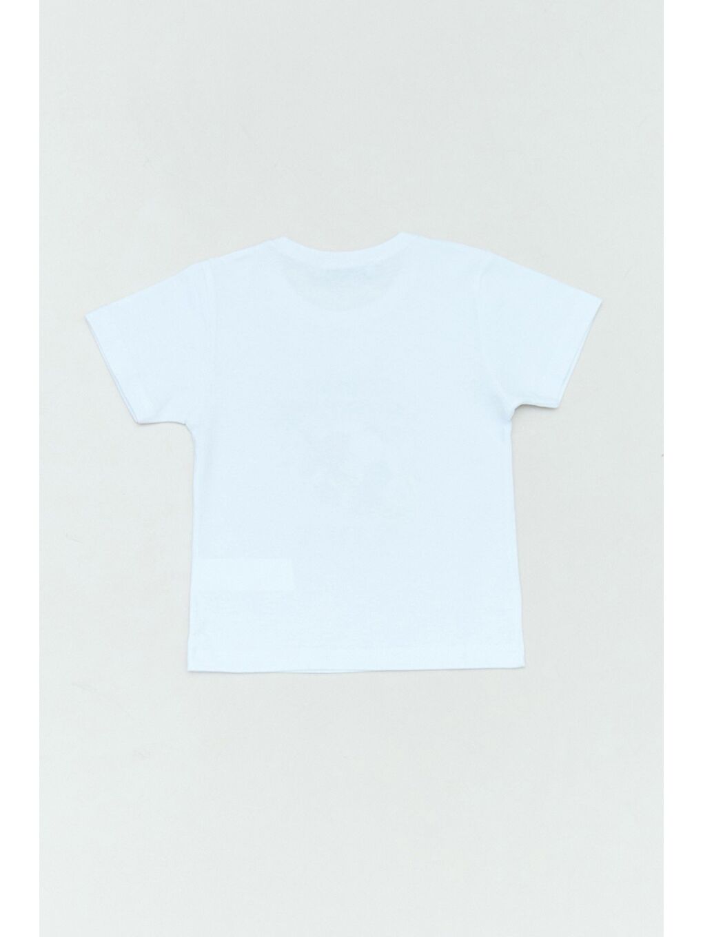 Beyaz %100 Pamuk Futbol Topu Baskılı Erkek Çocuk Tişört-1