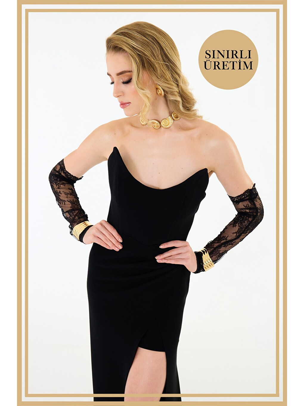 Limited Edition | Mathİlda Siyah Uzun Elbise-1