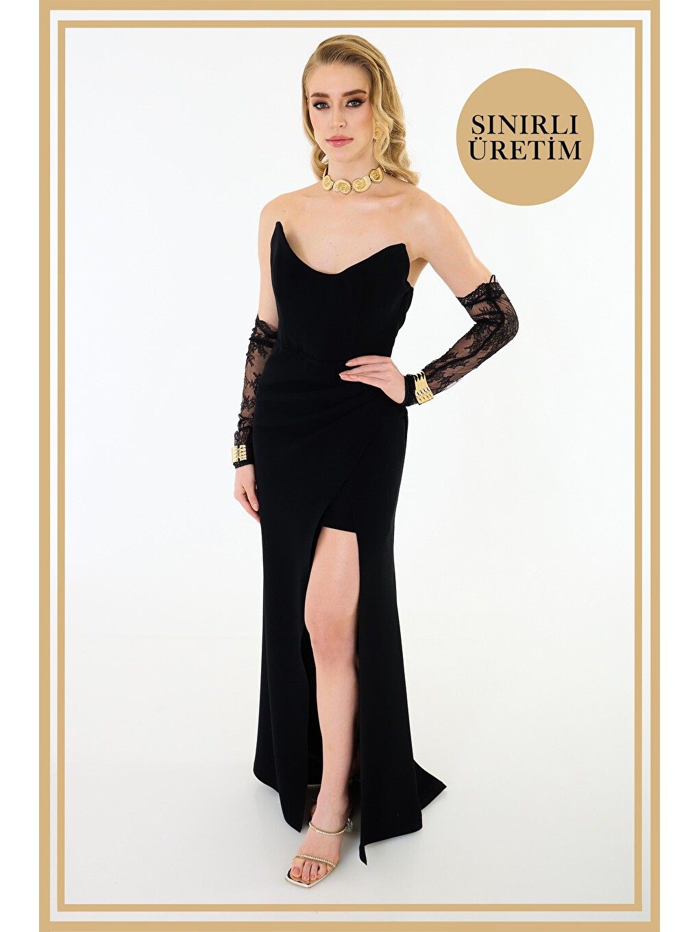 Limited Edition | Mathİlda Siyah Uzun Elbise-2