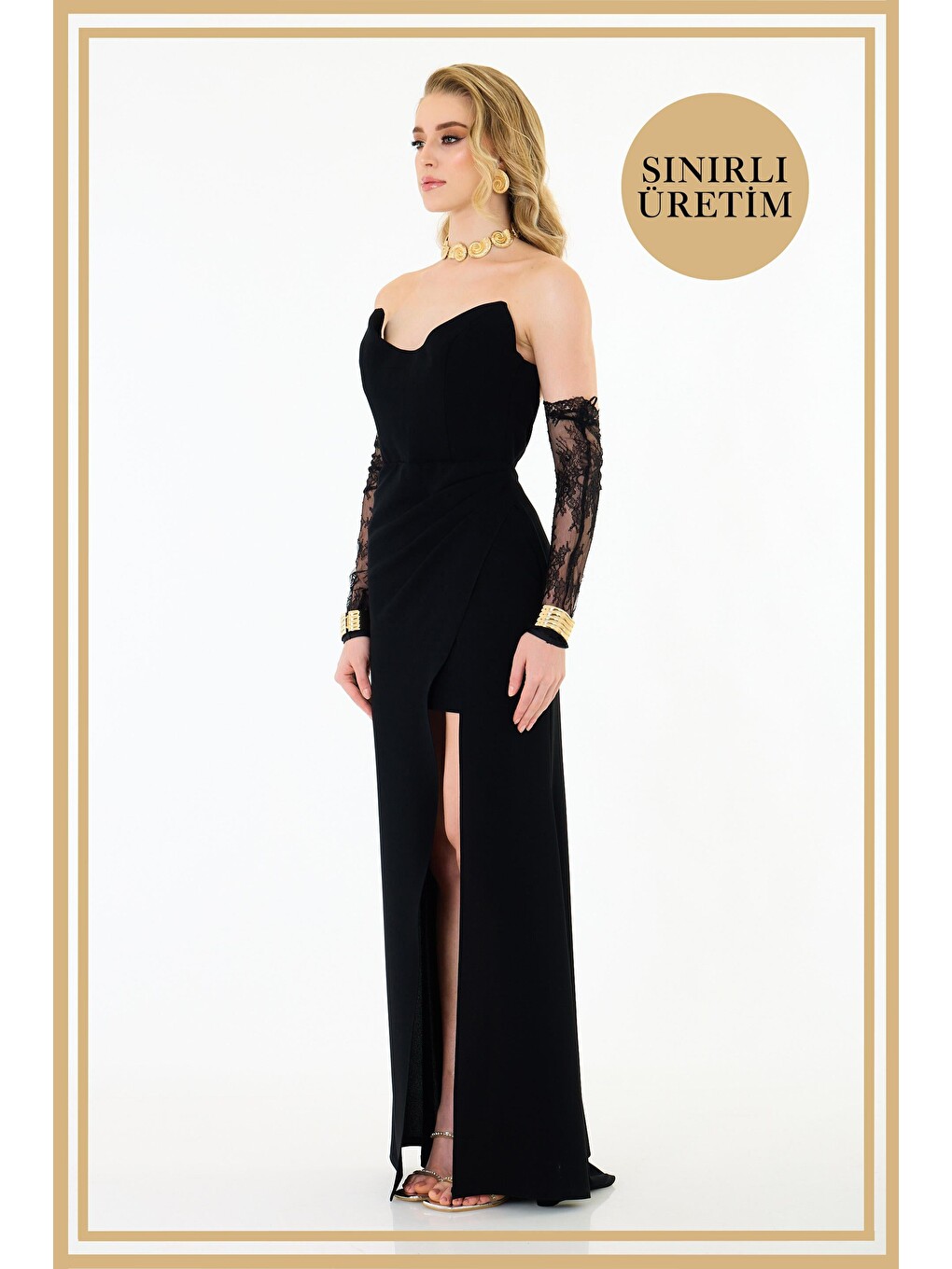 Limited Edition | Mathİlda Siyah Uzun Elbise-3