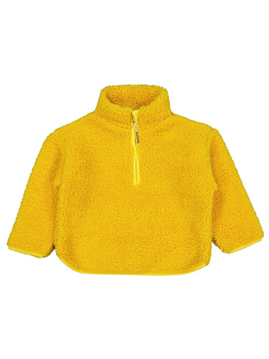 Sarı Boys Biyeli Yarım Fermuarlı 2-5 Yaş Sweatshirt - Hardal 5-6 Yaş-2
