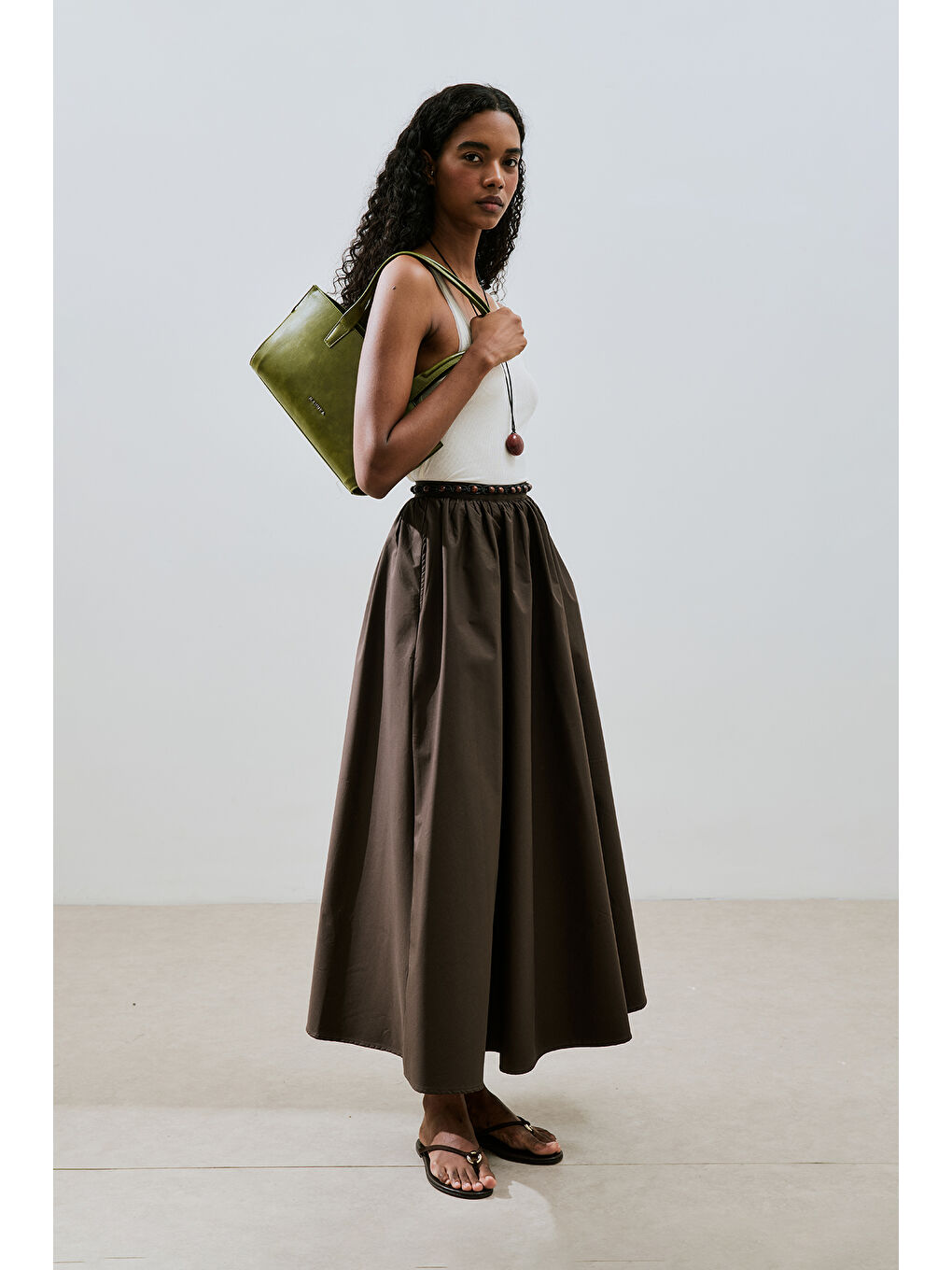 Yeşil Ukıyo Omuz Çantası Matcha-2