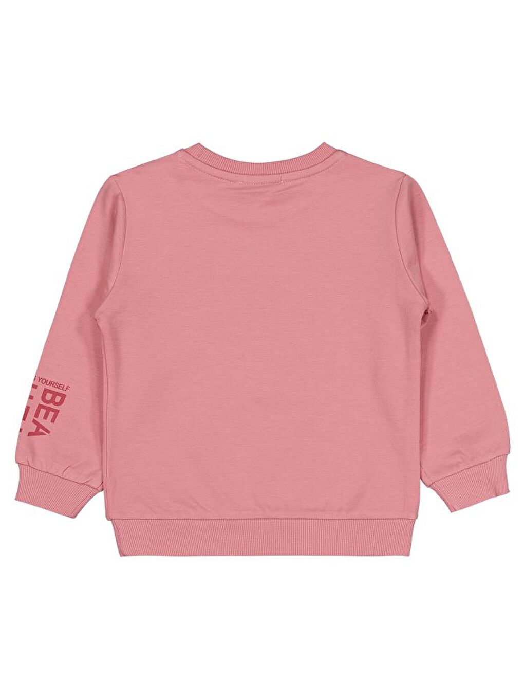 Girls Basic 2-5 Yaş Sweatshirt - Pembe 4-5 Yaş-1