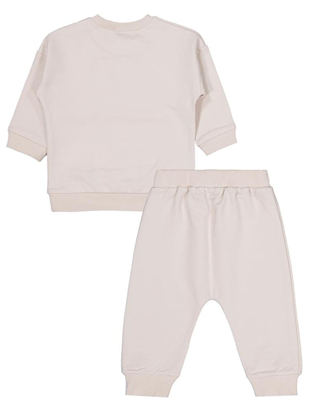 Baby CVL Baskılı 6-18 Ay Takım - Bej 12-18 Ay-1