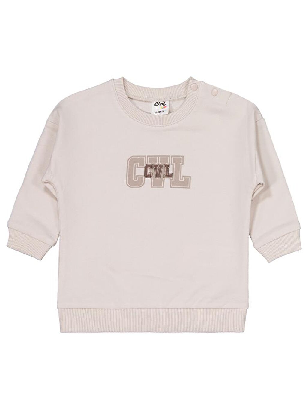 Baby CVL Baskılı 6-18 Ay Takım - Bej 12-18 Ay-2