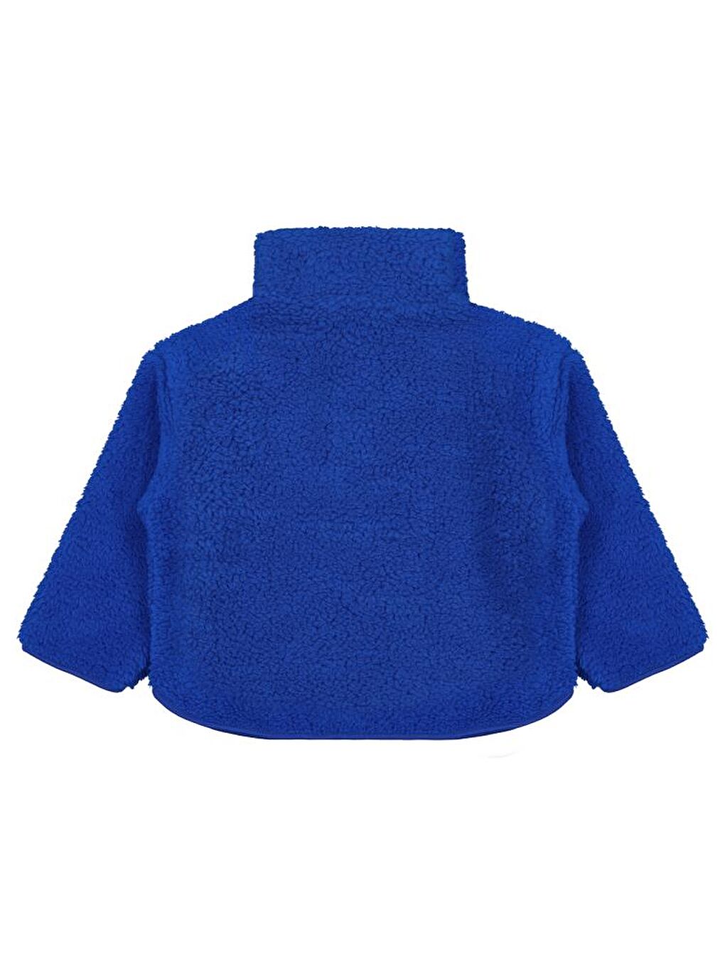 Boys Biyeli Yarım Fermuarlı 2-5 Yaş Sweatshirt - Mavi 5-6 Yaş-2