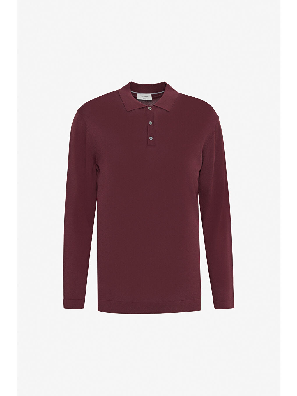 Erkek Bordo Standart Fit Normal Kesim Polo Yaka Basic Triko Kazak-5