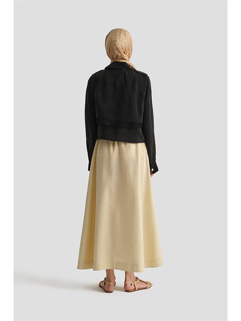 Asimetrik Ceket 25Y5914 Siyah-4