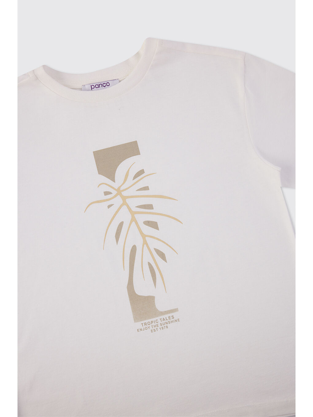 Erkek Çocuk Baskılı Ekru Tişört-2