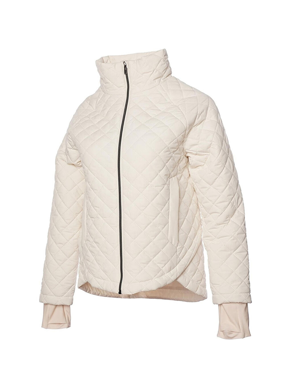 Beneth Kadın Beyaz Dik Yaka Mont-1