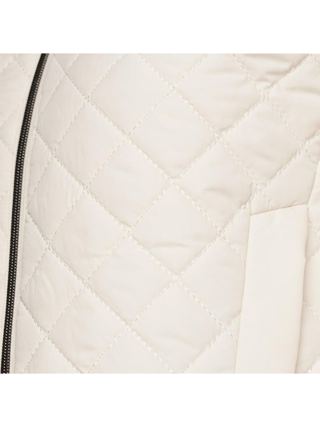 Beneth Kadın Beyaz Dik Yaka Mont-2