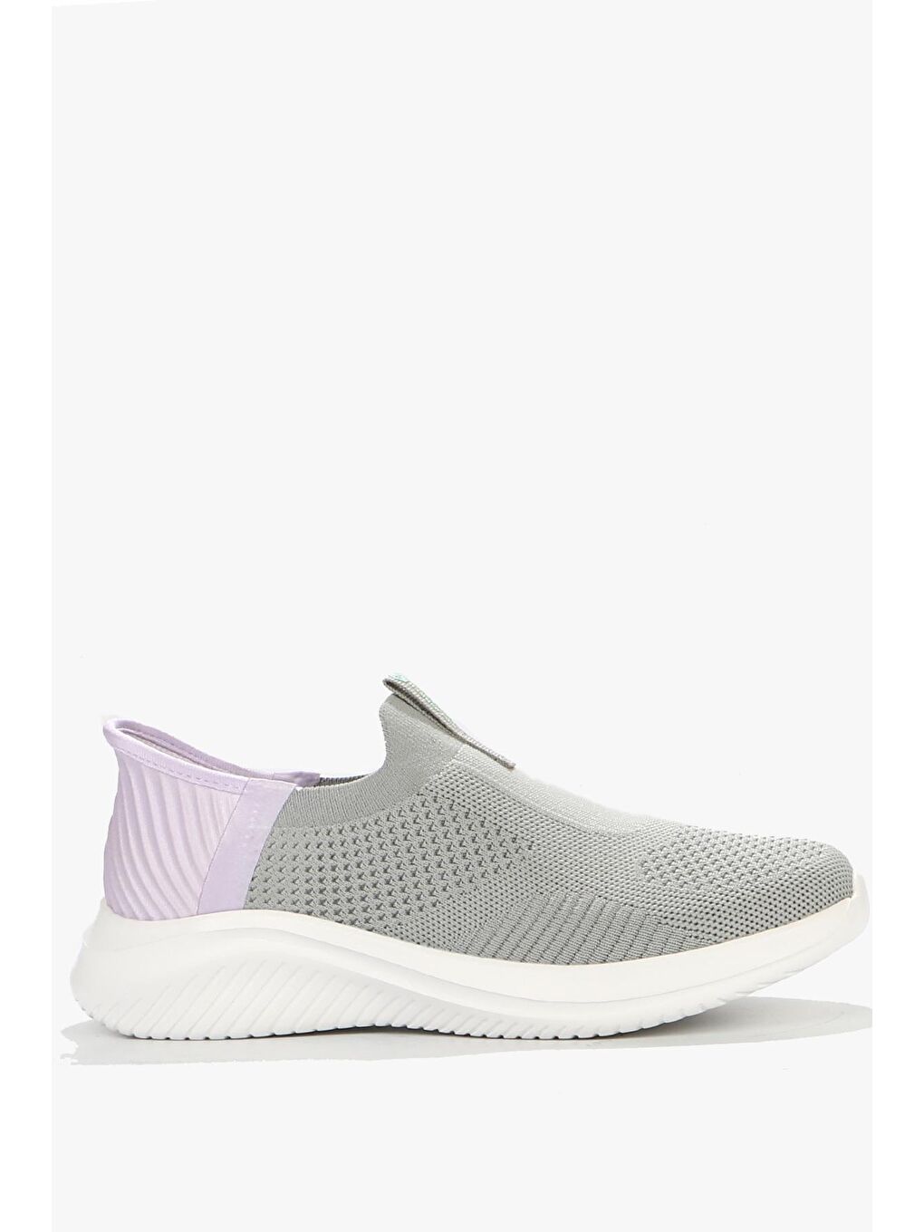Enric Gri Lila Kadın Spor Ayakkabı-1