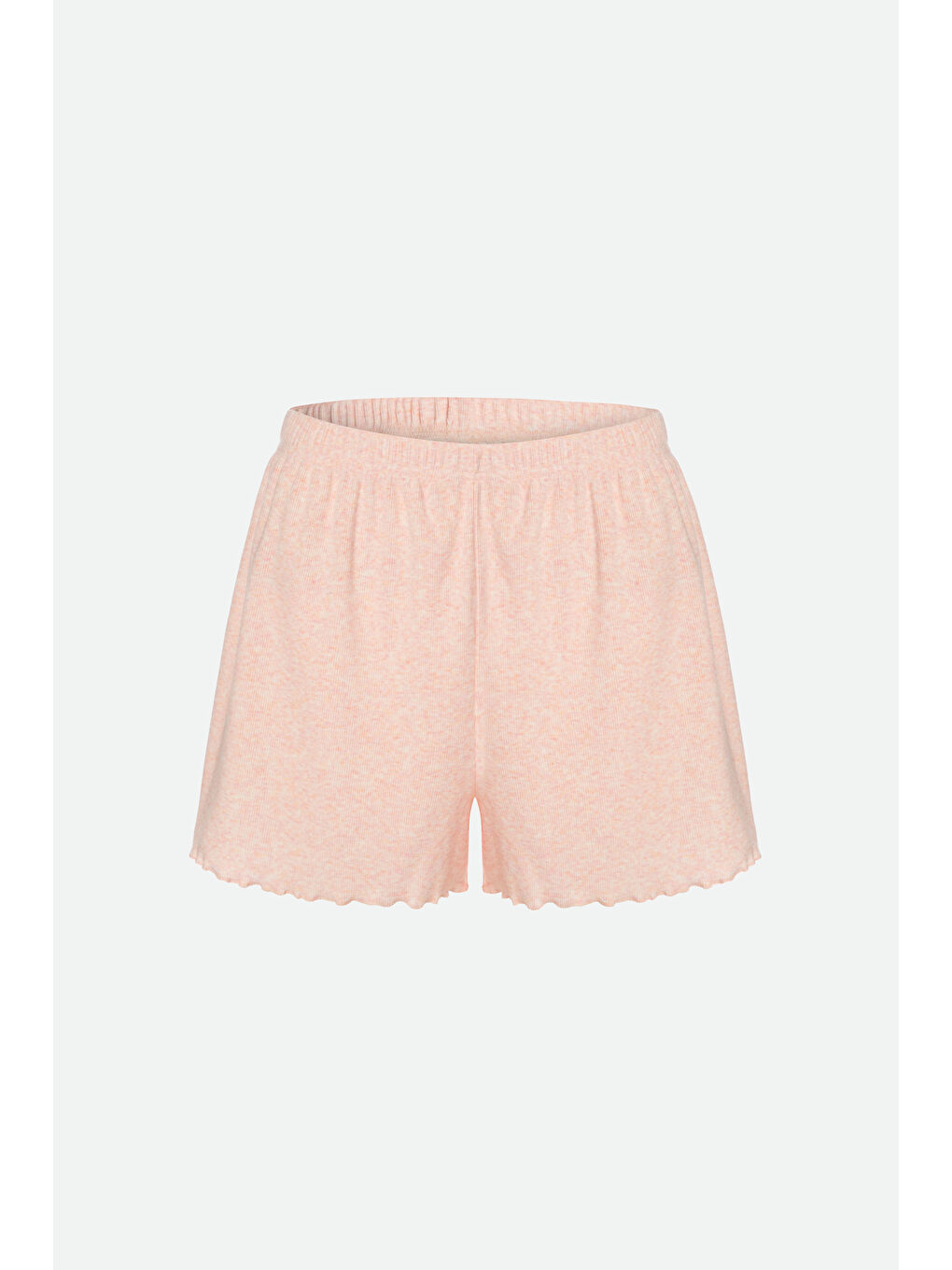 Pembe Kadın Pamuklu 3'lü Yeşil Fiyonklu Kaşkorse Pijama Takımı-2