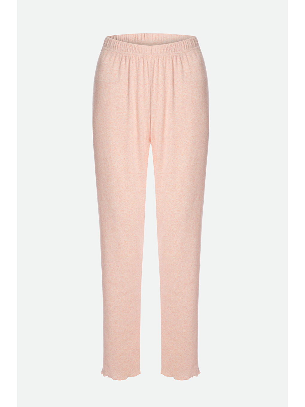 Pembe Kadın Pamuklu 3'lü Yeşil Fiyonklu Kaşkorse Pijama Takımı-3