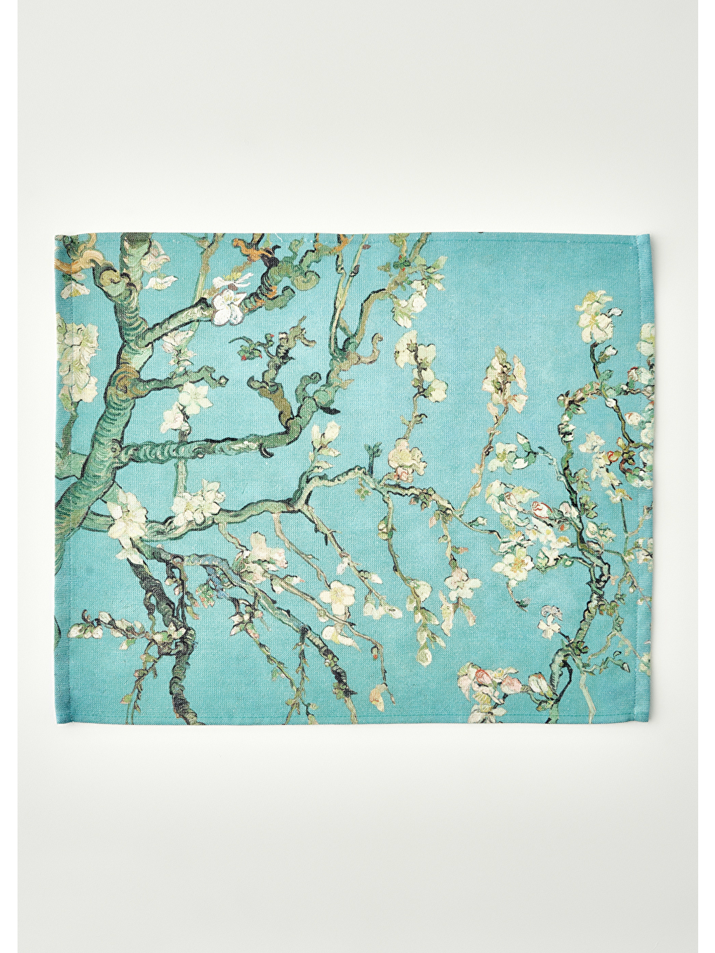 Van Gogh Almond Blossom Pamuklu 2'li Kurulama Bezi Turkuaz (40x50 Cm)-2