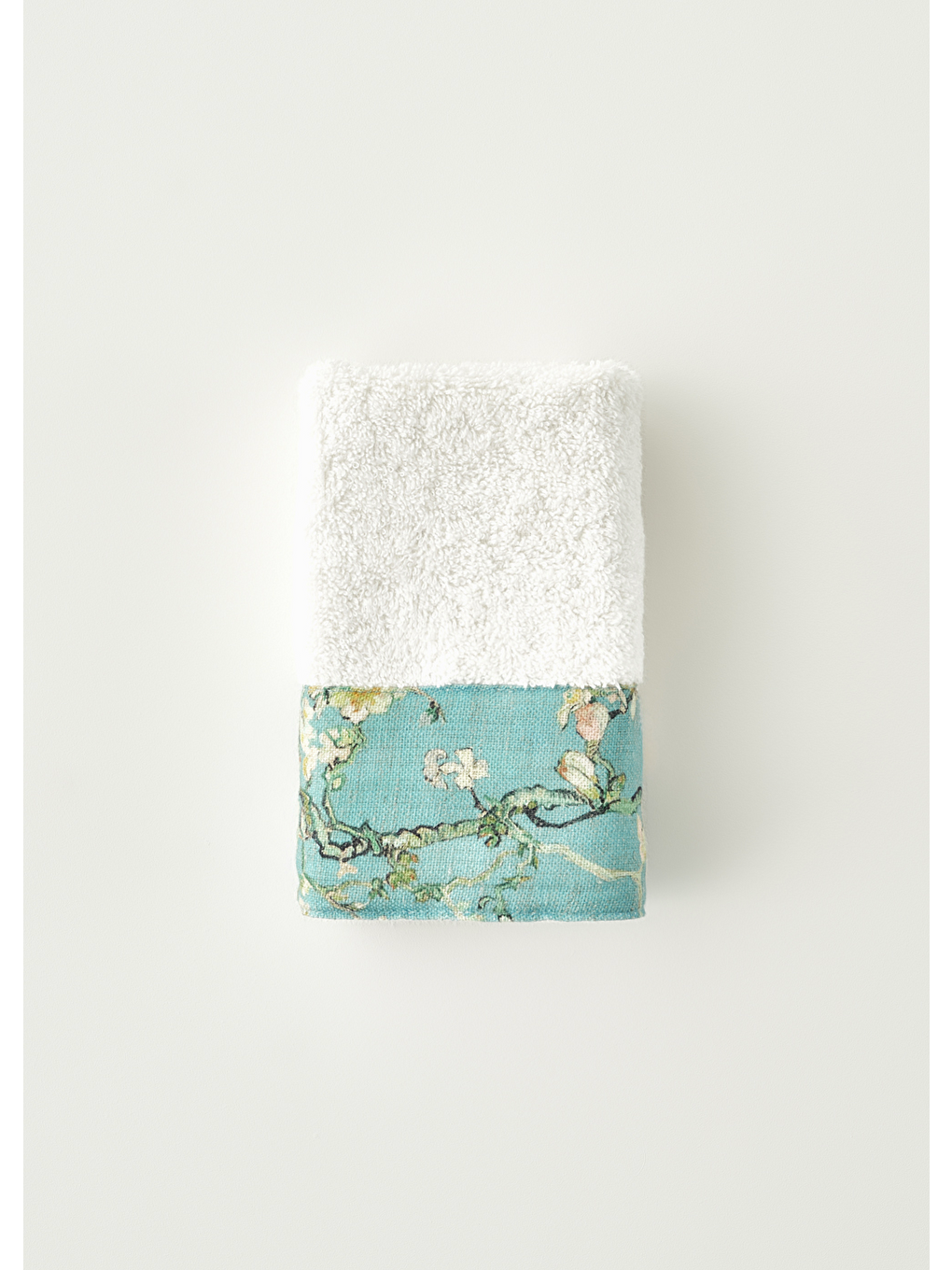 %100 Pamuk Van Gogh Almond Blossom El Havlusu Turkuaz (30x50 Cm)