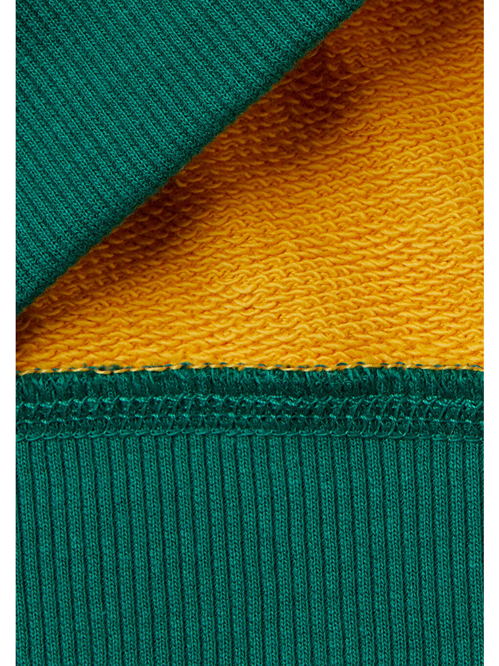 United Colors Of Benetton Hardal Sarı Erkek Çocuk Hardal Sarı Mix Logolu Sweatshirt - 2